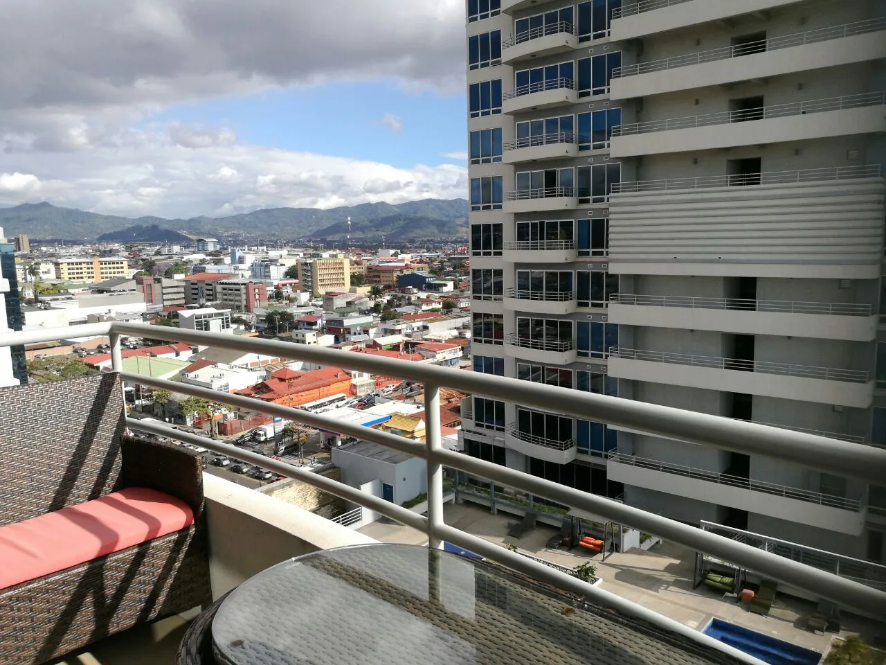 Furnished Torres del Paseo Colon 1 bedroom condo for rent