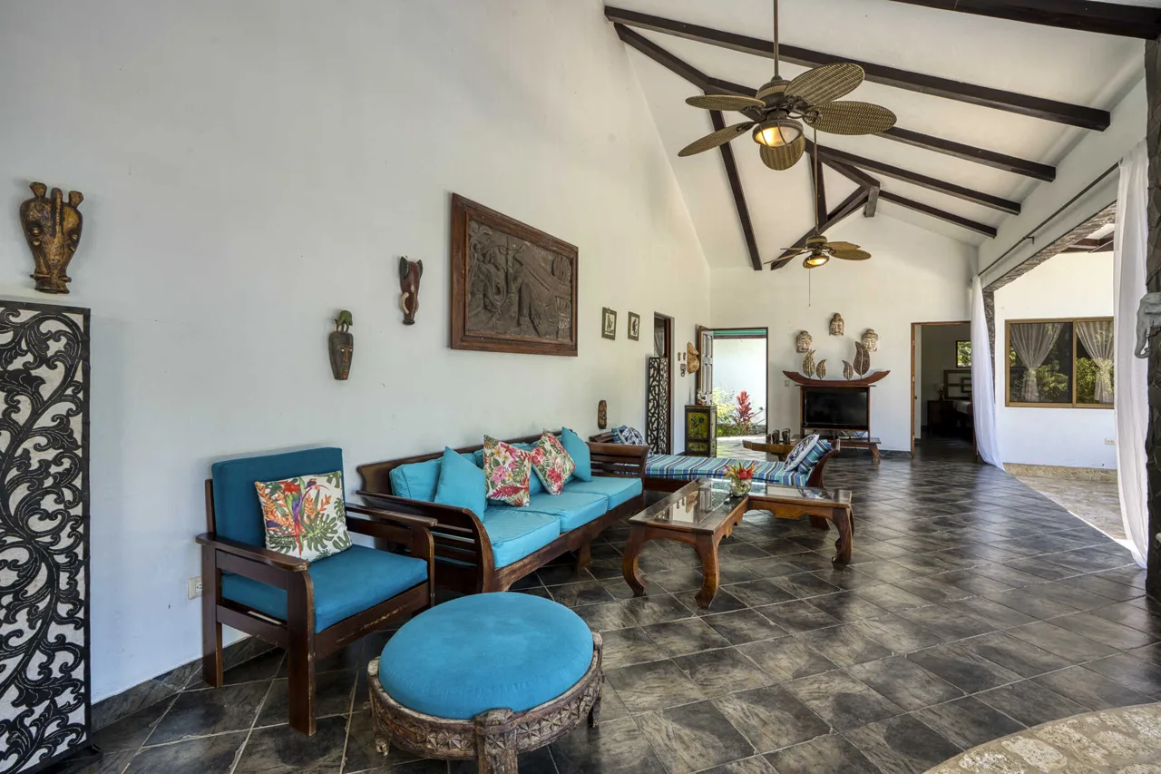Uvita 3 BR Bali-Style Single Story Home with Caretaker’s