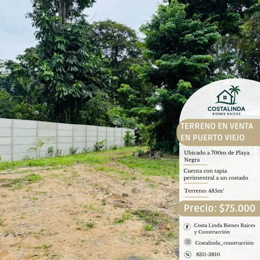 Terreno a la venta en Playa Negra - Venta en Talamanca
