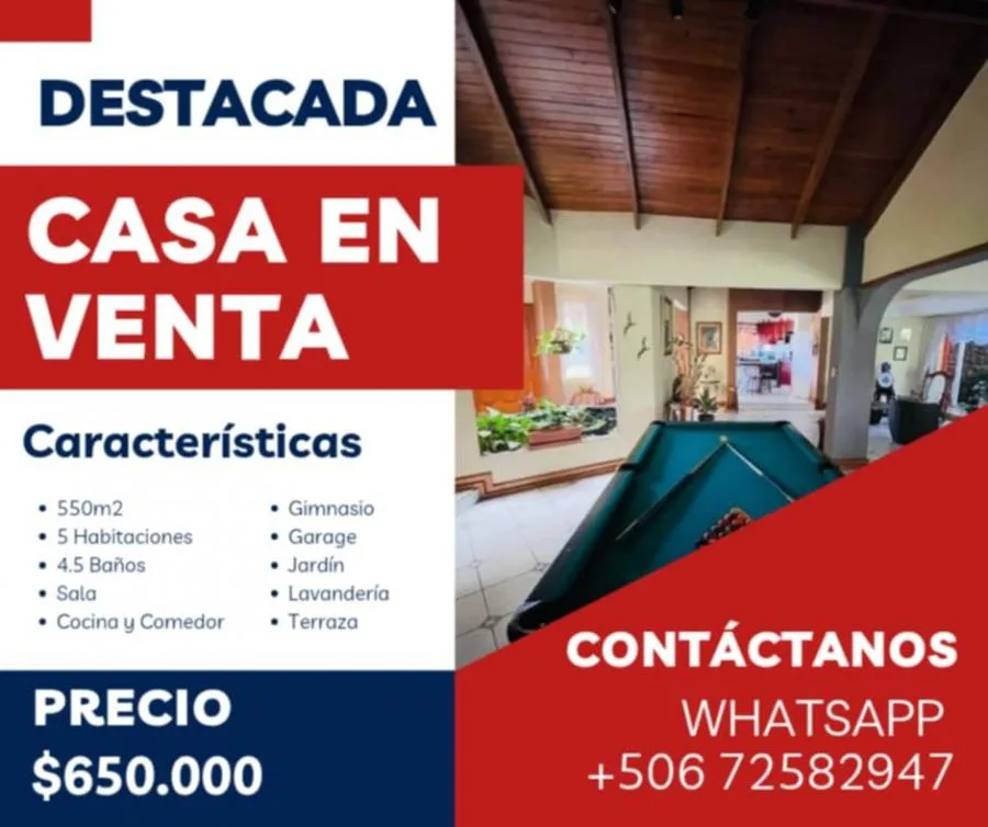 Venta de Casa de Lujo en La Unión, Cartago. - Venta en La Unión