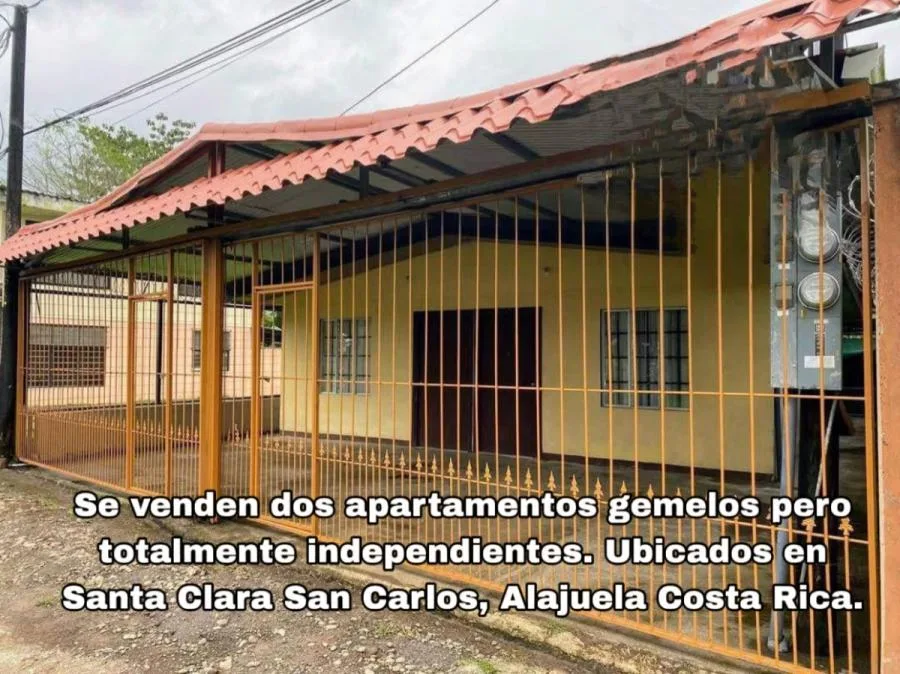 En venta 2 Apartamentos en Santa Clara de San Carlos, Alajuela – ?43.000.000 - Venta en San Carlos