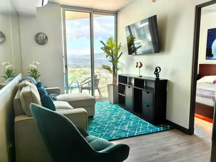 Alquiler apartamento de 2 habitaciones amueblado en Torre Secrt Sabana MGA - Alquiler / Renta en Mata Redonda