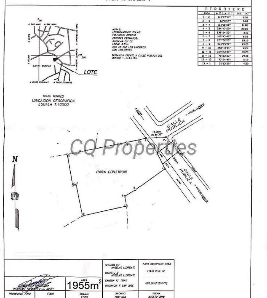 Terreno comercia/residencial  Llorente de Tibas, 1,995mtrs2 - Venta en Tibás — photo 2