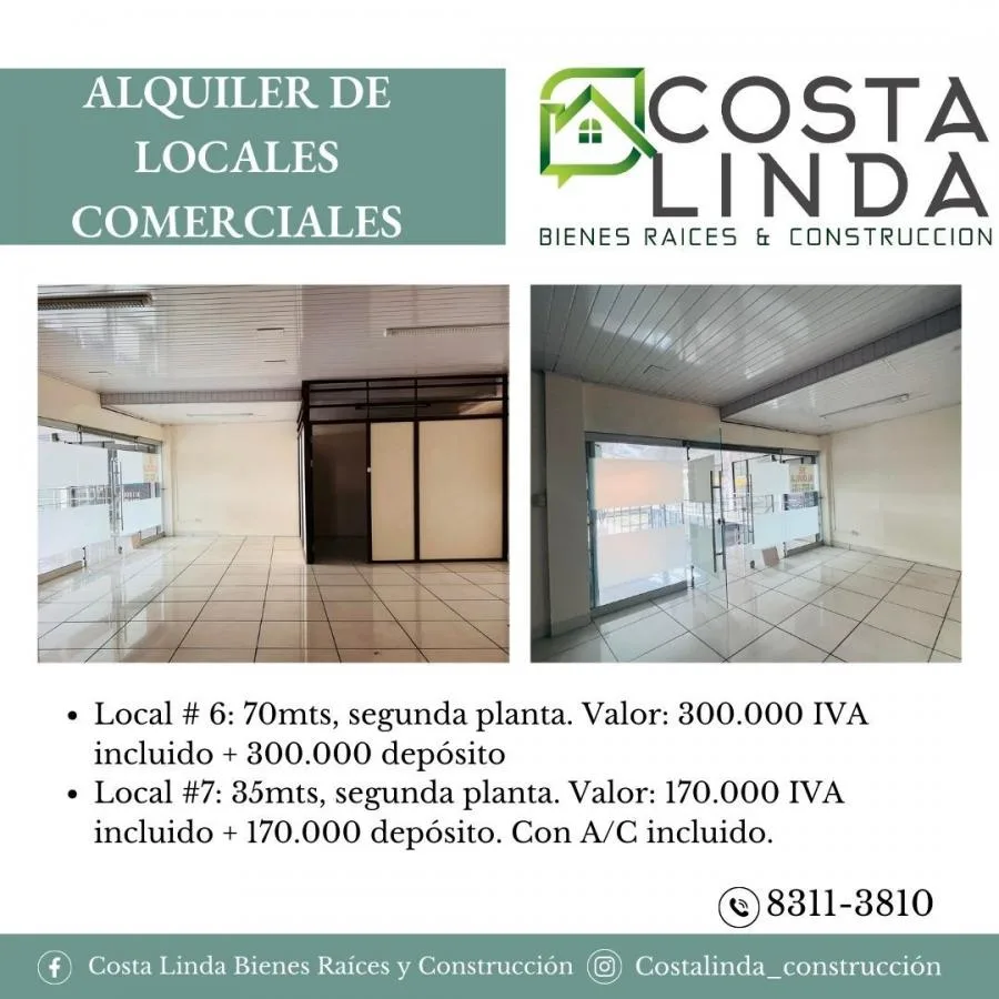 Alquiler de Locales Comerciales en Guápiles - Alquiler / Renta en Guápiles