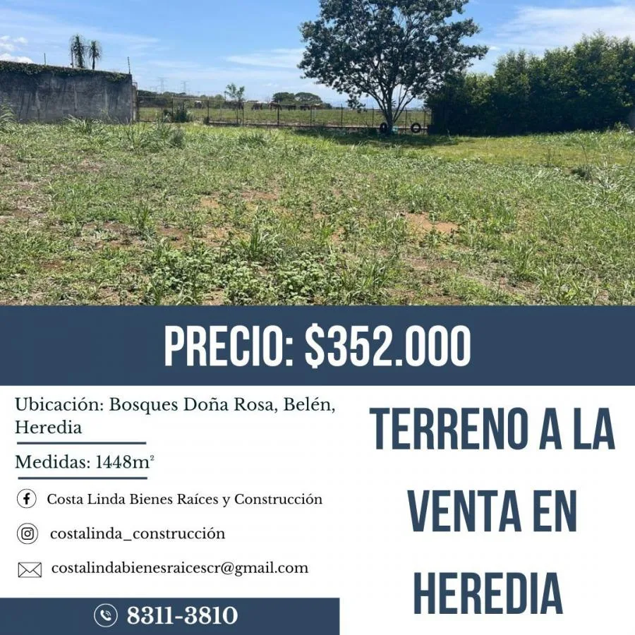 Terreno a la venta en Heredia - Venta en Belén