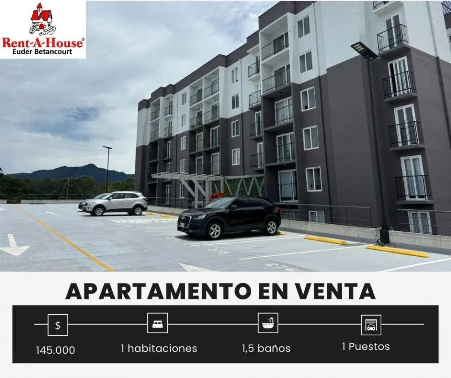 Venta apartamento con balcón, 2 parqueos, bodega y amenidades #26-2173 GS - Venta en Curridabat