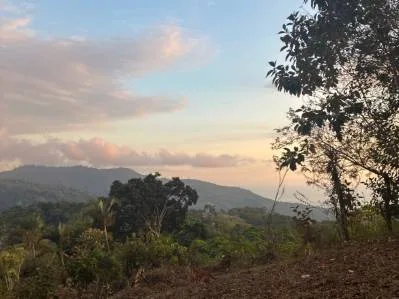 Terreno con vistas al océano y a la montaña, a 20 minutos de Uvita.