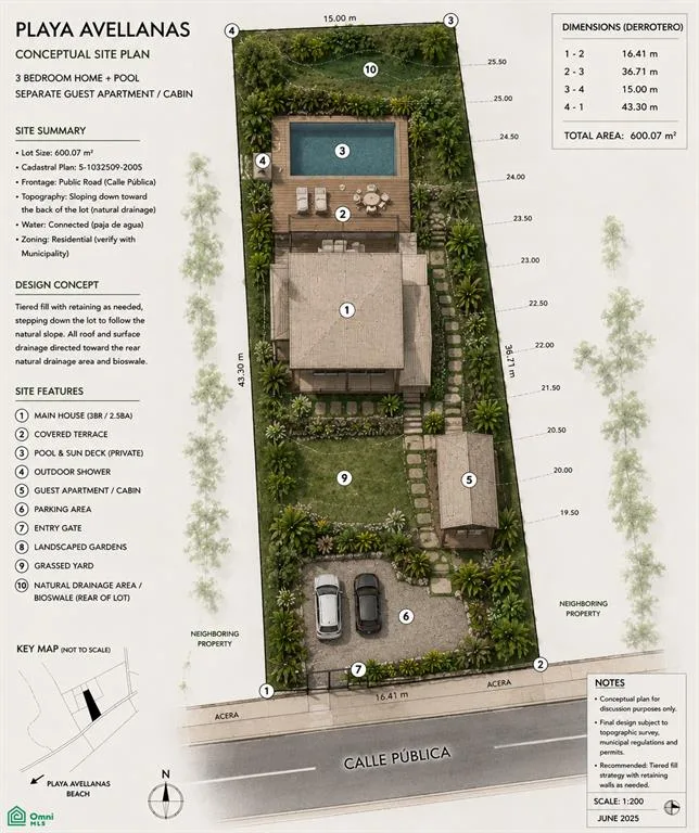 Oportunidad Conceptual de Villa Tropical en Playa Avellanas que encuentra 400m de Lolas