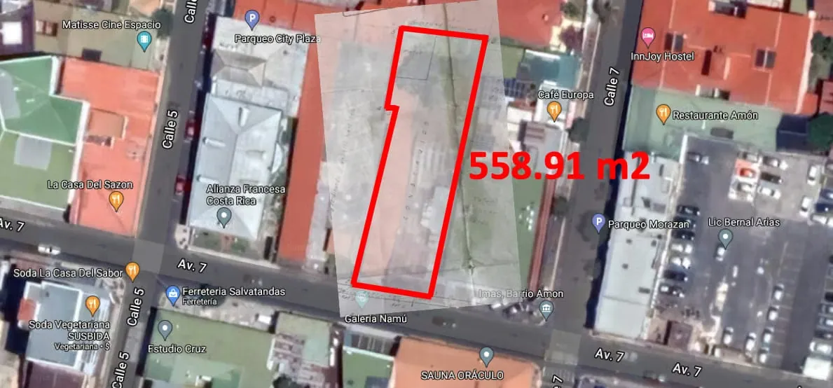 Se vende terreno con uso comercial en Barrio Amón, San José (AD)