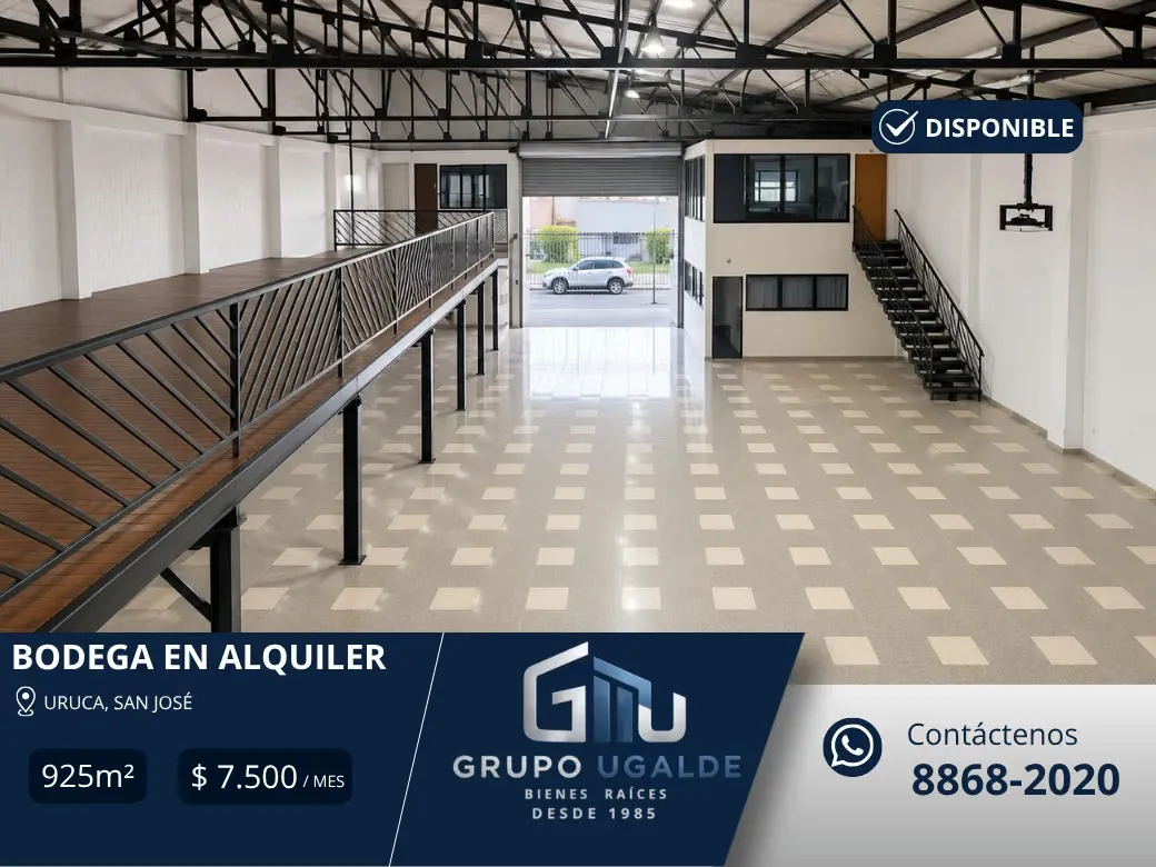 Bodega near La Toyota, with electric crane for load, elevator, reception, offices, dining room.
