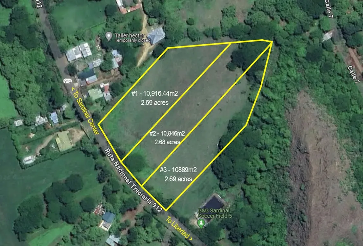 Flat Land for sale in Guanacaste 2.6 acres+