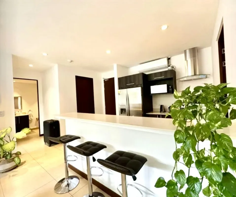 EXCLUSIVO APTO 100M2 2 HABITACIONES EXC UBICACION  AMOBLADO FULL,  ESCAZU