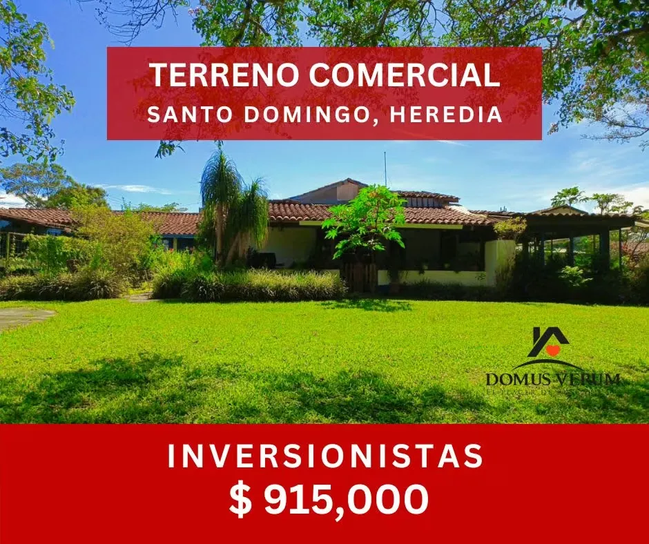Land sale with use of commercial and residential soil in Santa Rosa de Santo Domingo, Heredia.