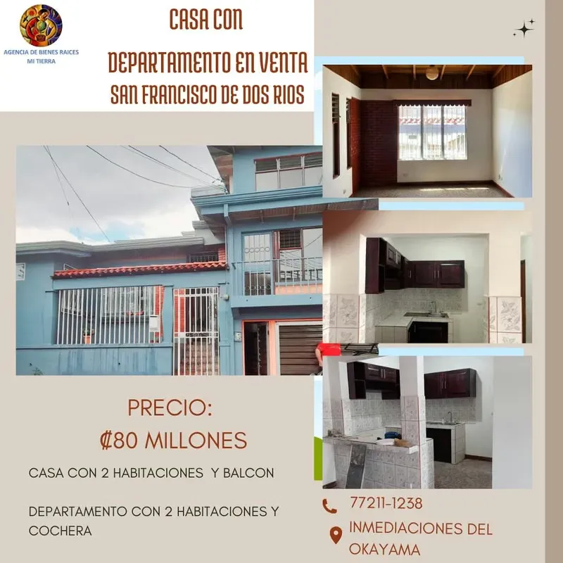 SAN FRANCISCO DOS RIOS. Inversión Inteligente: 2 Propiedades, 2 Alquileres, Un Solo Precio COD 108
