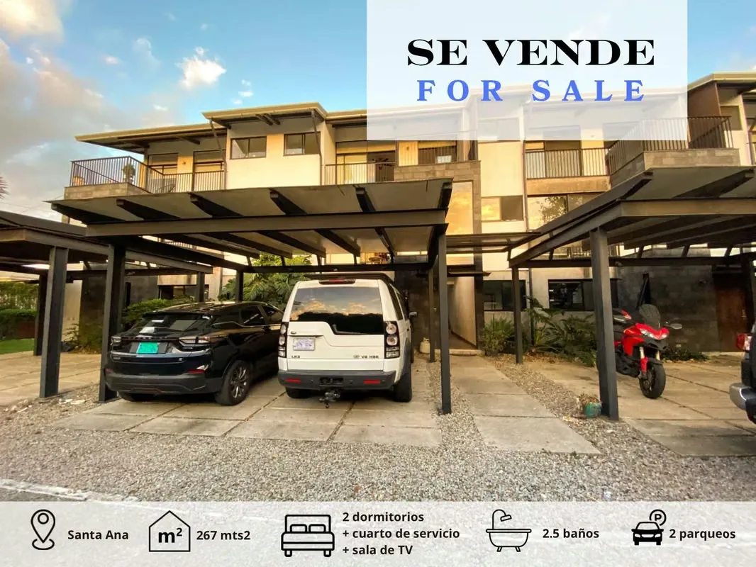 Sale of beautiful house in condo 5Loft- Urbanization La Caraña Piedad, Santa Ana