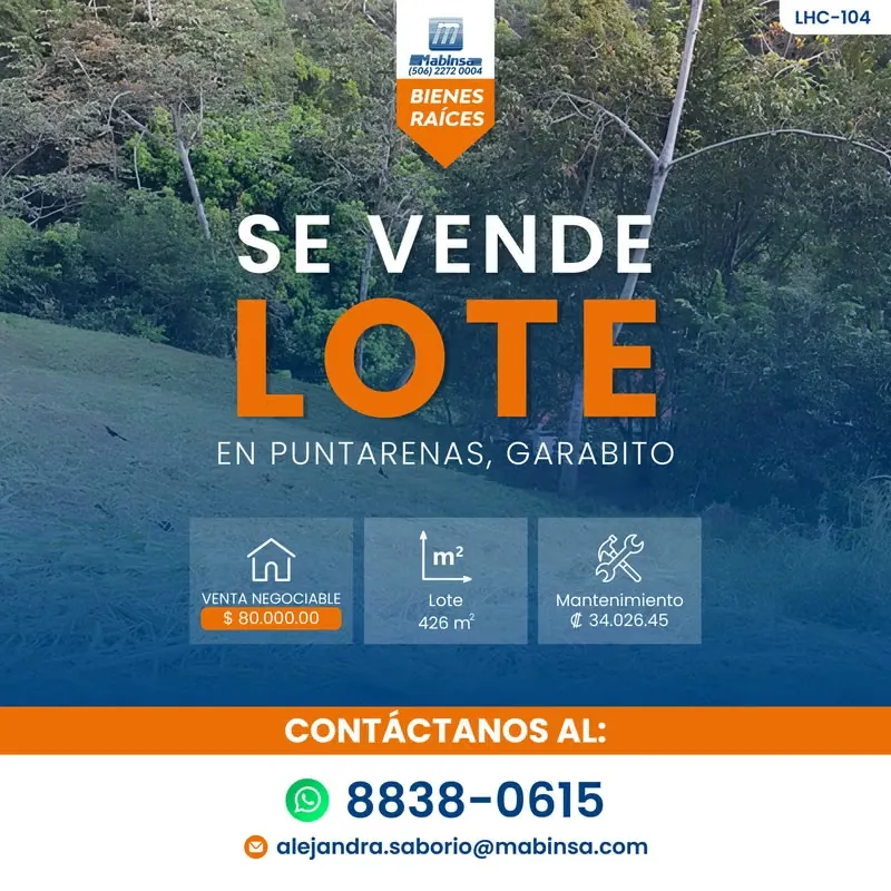 Lote en venta: ¡Tu nuevo hogar en el paraíso te espera!  LHC-104