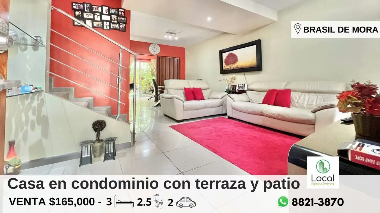 Condominio de tres dormitorios y terraza en Brasil de Mora