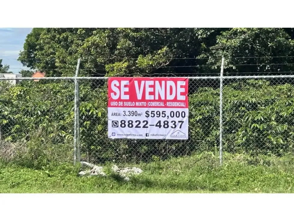 VENTA DE TERRENO (COMERCIAL - RESIDENCIAL) SANTO DOMINGO, HEREDIA (GC)