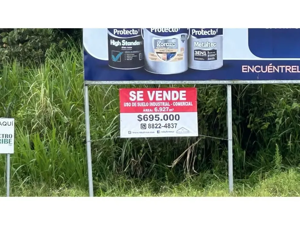 VENTA DE TERRENO INDUSTRIAL - COMERCIAL, GUAPILES 4081 (GC)