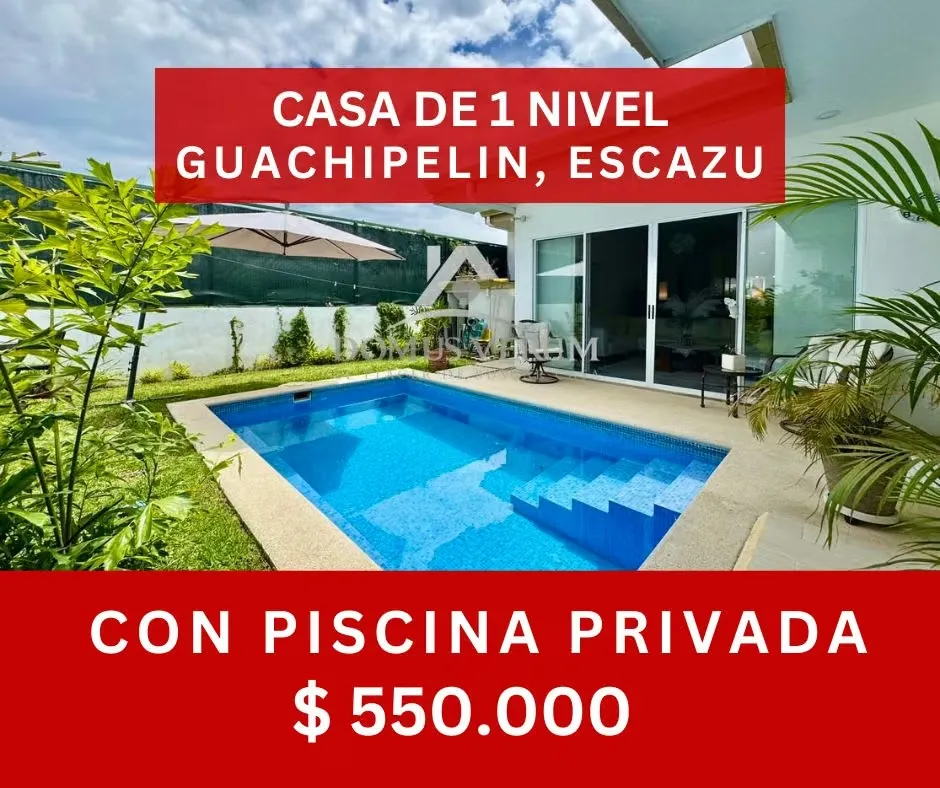 For Sale: Modern One-Story Home in Gated Community – Guachipelín, Escazú