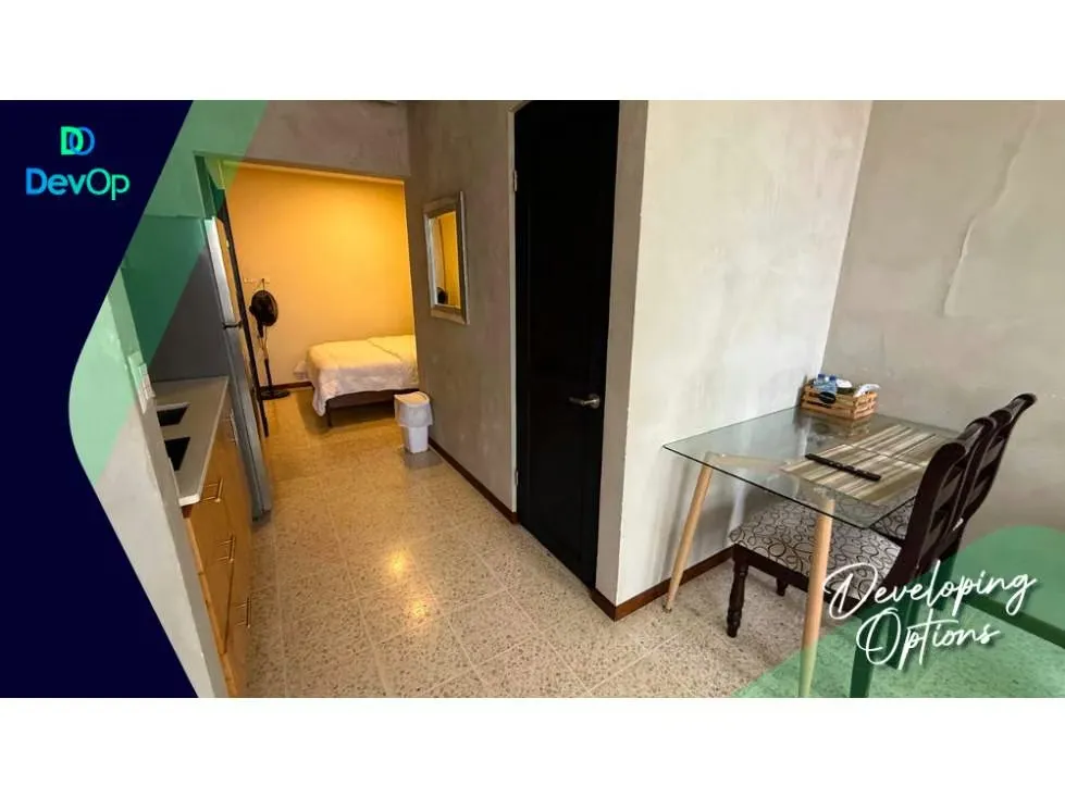 Alquiler de amplio apartamento amoblado de 1 habitacion, en Barrio Otoya, San José