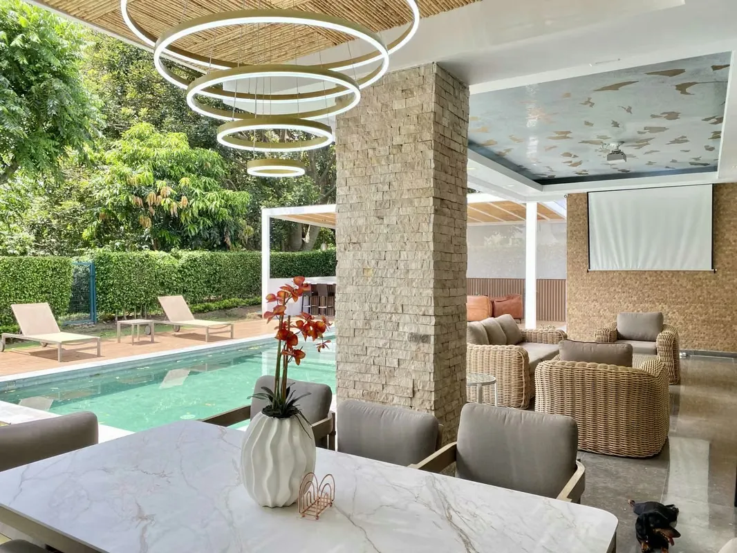 The Miami House is located in the prestigious La Hacienda Condominium in Santa Ana, built on one level