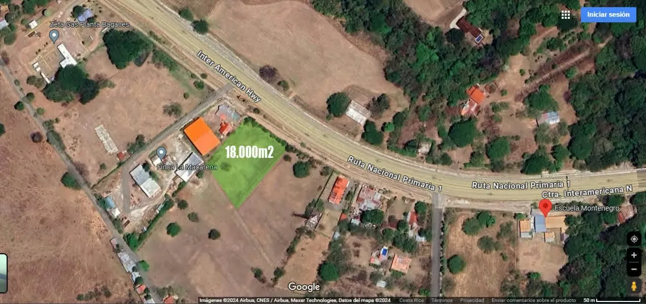 Terreno en Bagaces 18.000m2 frente a Interamericana.