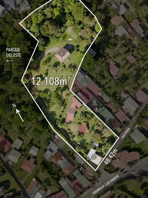 San Rafael, Montes de Oca (Costa Rica) - Fantastic 1.2 hectares (12,108 m2; 3 acres) property for sale, ideal for condominium development, approximately 1 kilometer east of Parque del ... — photo 4