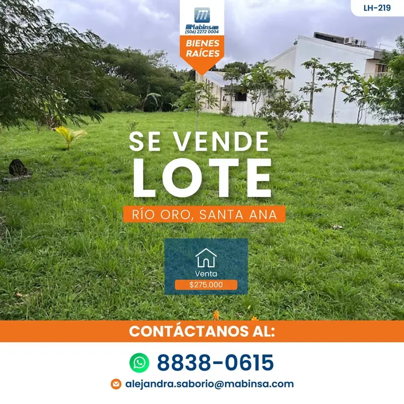Ubicación: Urbanización Río Oro, Santa Ana, San José – Distrito La Uruca