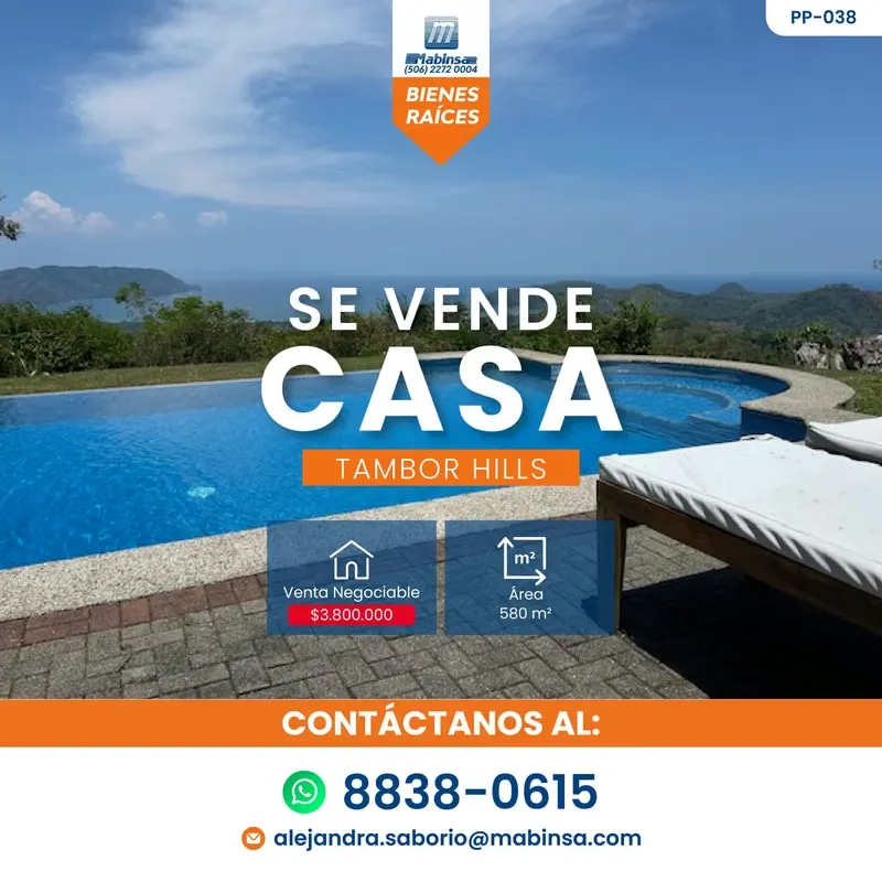 SE VENDE CASA – Tambor Hills | PP-038