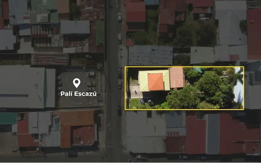 Lote comercial en Escazú frente a Pali, ubicación inmejorable