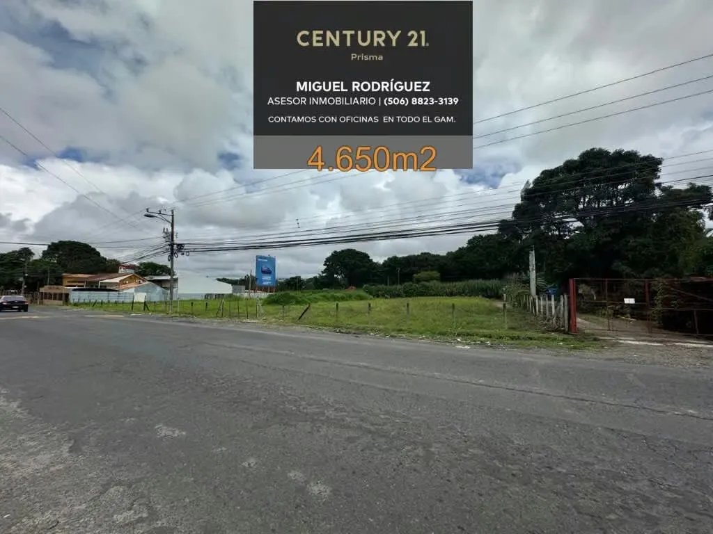 COMMERCIAL AND INDUSTRIAL LAND SAN JOSE, URUCA 4,650m2