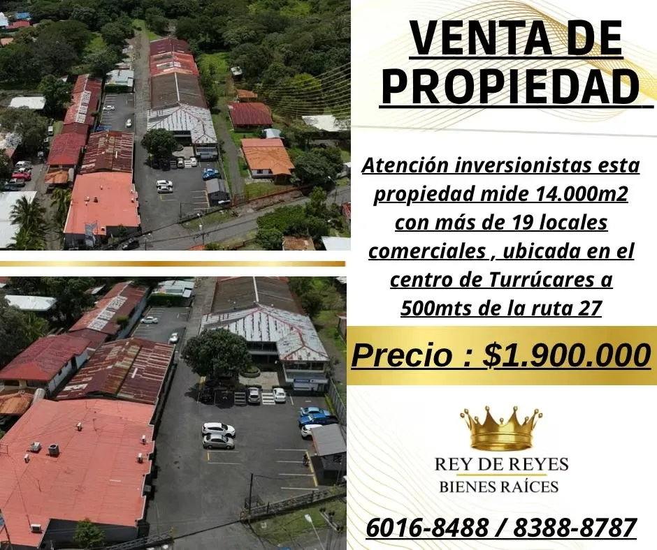 Se vende amplia propiedad de 14,000 m², ideal para inversionistas que buscan rentabilidad y proyección a futuro. Esta propiedad cuenta con más de 19 locales comerciales