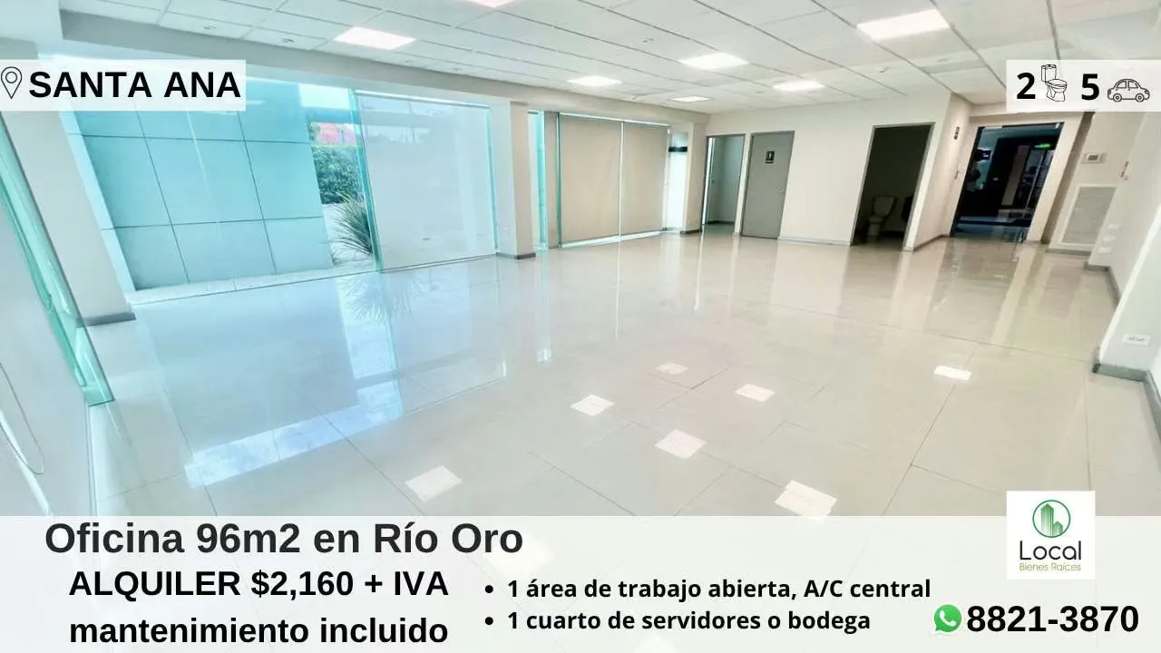 Oficina 96m2 en Santa Ana
