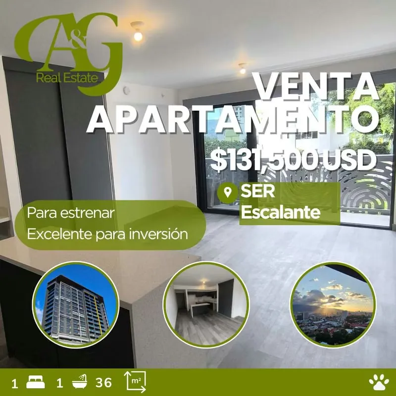 Hermoso apartamento tipo estudio totalmente nuevo en la exclusiva Torre SER ...
