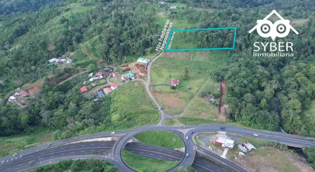 ¡Se vende terreno comercial (una hectárea o más) en Ciudad Quesada!