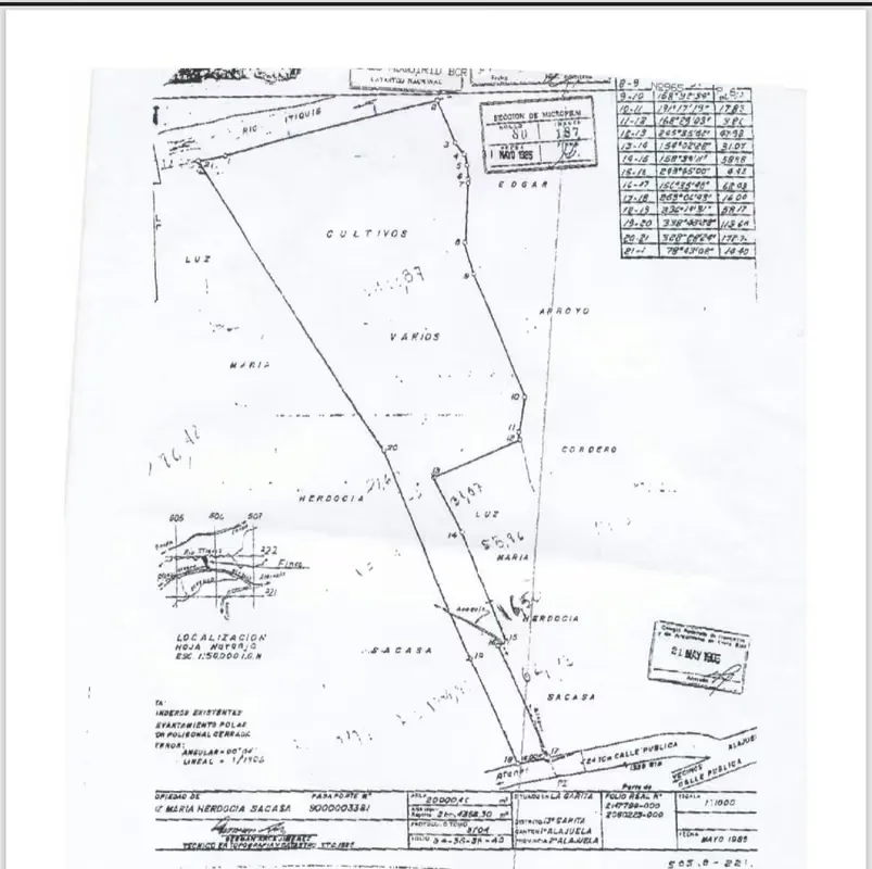 Large Land with Hotel Potential – La Garita, Alajuela