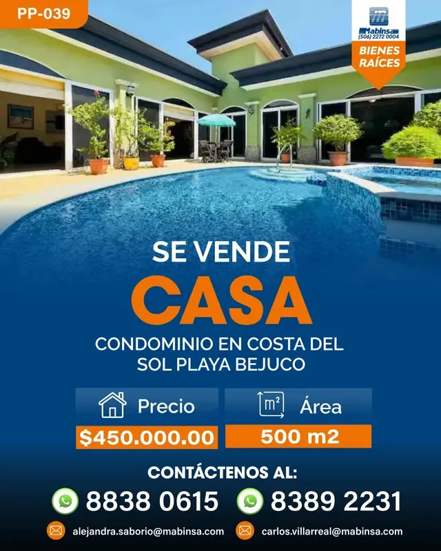 PP-039 CONDOMINIUM HOUSE IN COSTA DEL SOL BEJUCO BEACH