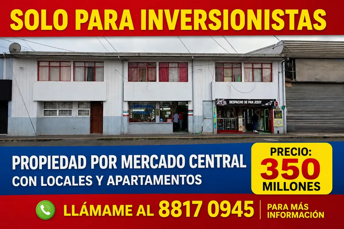 Super Corner Building for Sale in Cartago