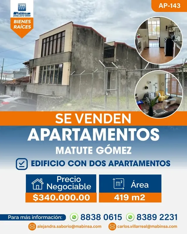 AP-143 | Edificio con dos apartamentos en venta