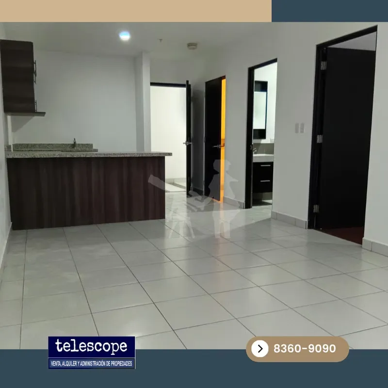 Apartamento con excelente ubicación, a pasos de distancia de Ultra Park II y Ultra Lag, con fácil acceso a Heredia, Alajuela y San José.