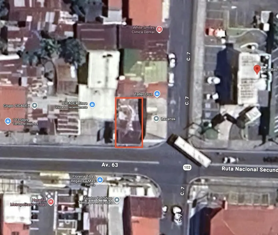 Commercial Lot for Sale in Tibás on Main Road | Mixed-Use Zoning | High Exposure