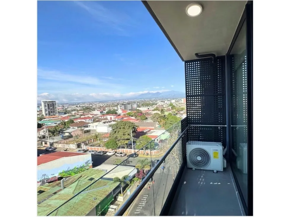 Apartamento amueblado con línea blanca incluida y aire acondicionado.