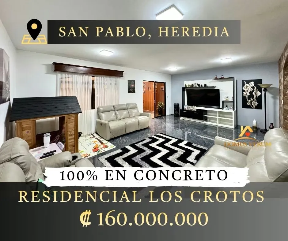 Discover this magnificent property blending space, security, and a strategic location in the heart of San Pablo, Heredia. Featuring a solid 100% concrete build and a functional layout, ...