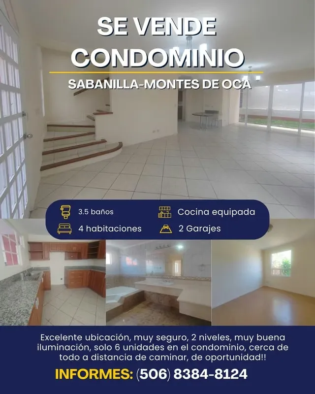 House in Condominium for Sale - Sailor de Montes de Oca