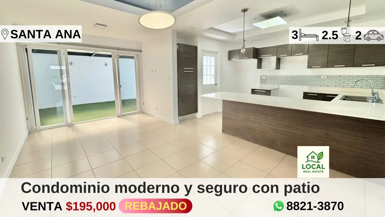 Condominio moderno y seguro con patio en Brasil de Santa Ana