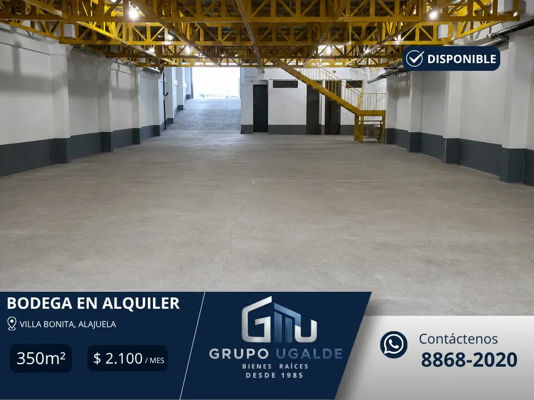 Bodega en Alquiler | Villa Bonita, Alajuela
