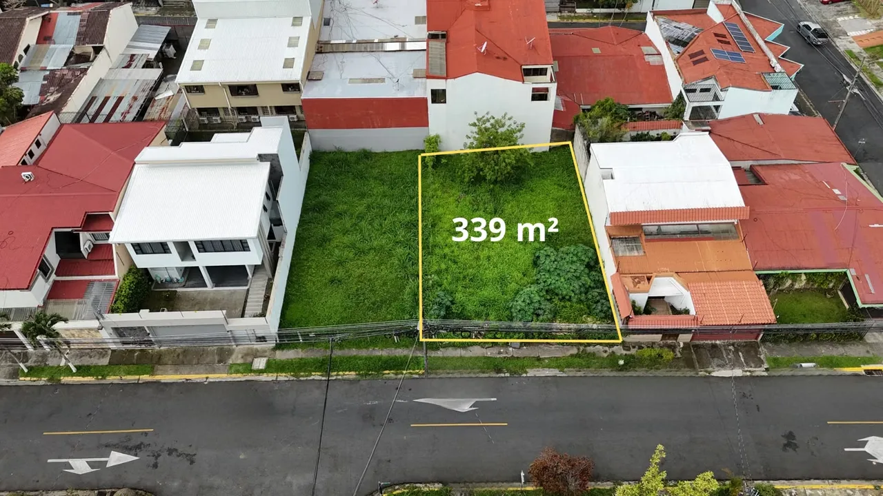 Terrenos en venta en Pavas – Cerca de Rohrmoser | 339 m²