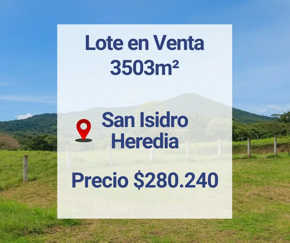 Lot for sale in San Isidro de Heredia