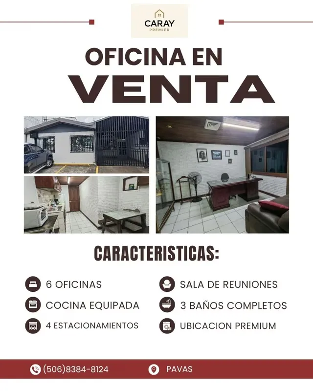 OFICINA EN VENTA EN PAVAS – UBICACIÓN ESTRATÉGICA Y ALTO POTENCIAL COMERCIAL